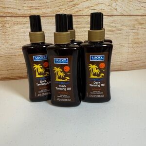 5 LUCKY SUPER SOFT DARK TANNING OIL 4 fl oz 118mL